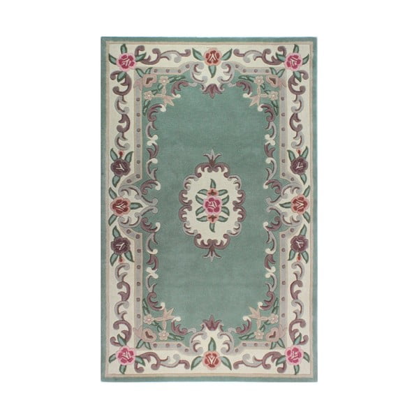 Covor din lână Flair Rugs Aubusson, 75 x 150 cm, verde