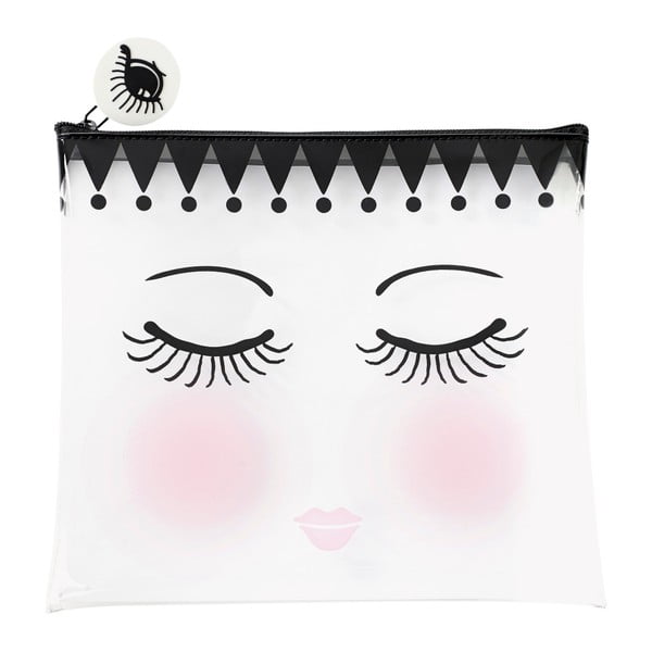 Geantă produse cosmetice Miss Étoile Eyes And Dots, 22 x 1 cm