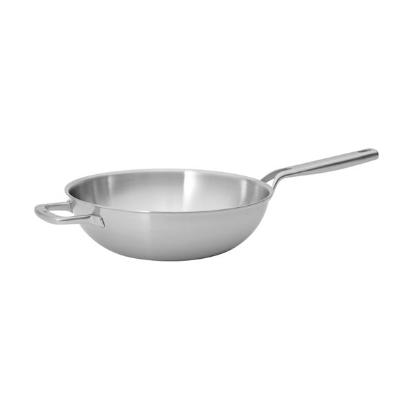 Tigaie tip wok cu capac din oțel inoxidabil ø 30 cm Lucca 3.0 – FABINI-image-2