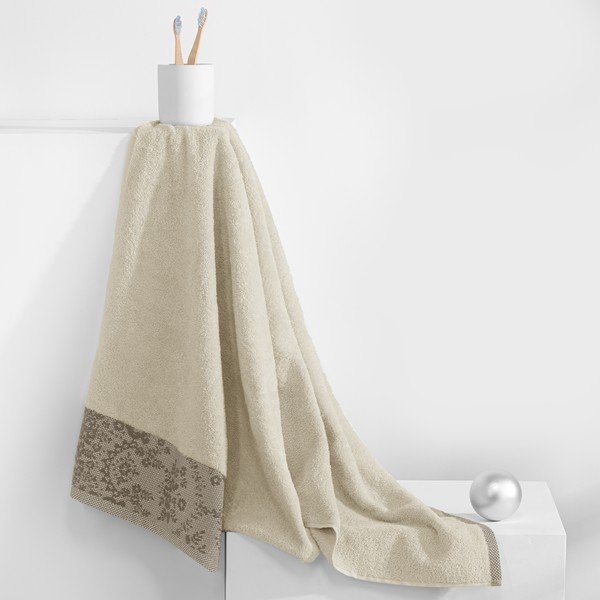 Prosop bej din bumbac frotir 70x140 cm Crea – AmeliaHome-image-2