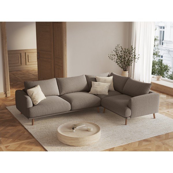 Colțar taupe (cu colț pe partea dreaptă/cu șezlong) Naomi – Micadoni -image-1
