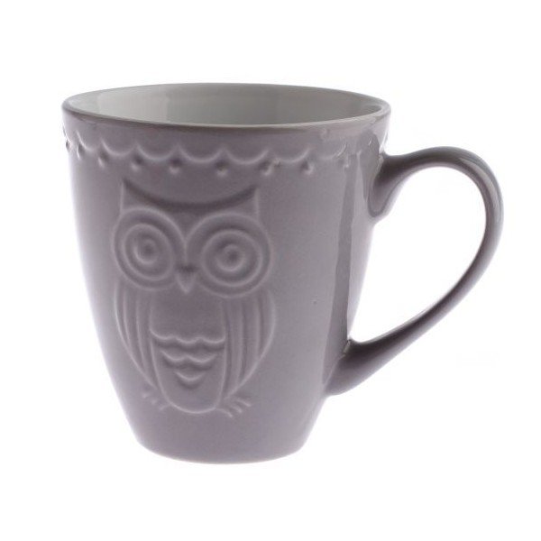 Cană Dakls Owl, 530 ml, gri