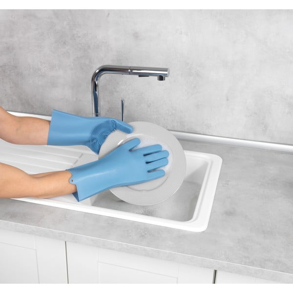 Mănuși din silicon pentru spălat vase Wenko Rena-image-1