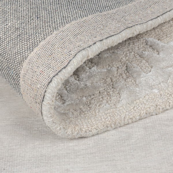 Covor grej țesut manual din amestesc de lână 120x170 cm Sloane – Flair Rugs-image-3