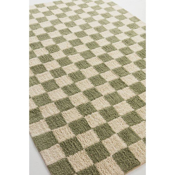 Covor verde/crem din bumbac 200x300 cm Mela – Jotex-image-4