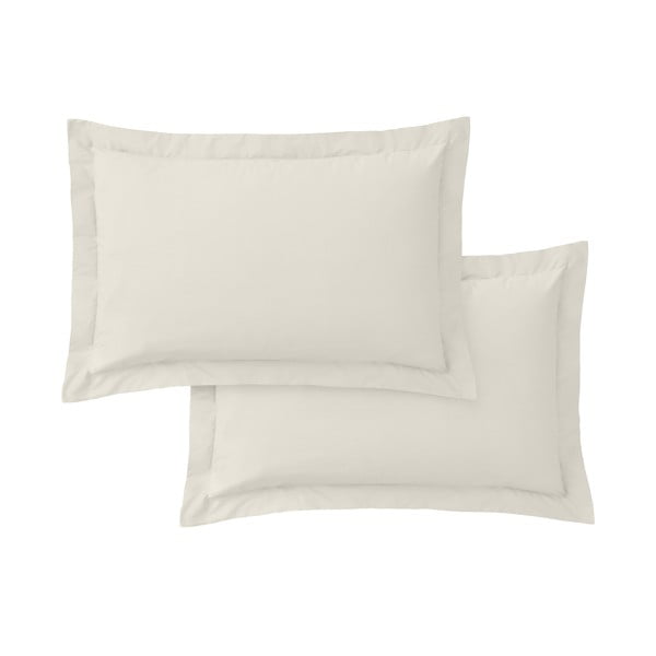 Fețe de pernă 2 buc. din bumbac percal 50x75 cm Cotton Percale – Bianca
