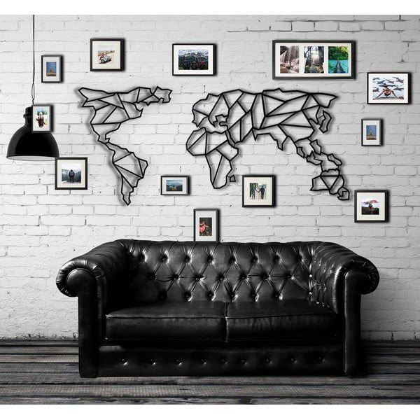 Decorațiune din metal pentru perete Map, 60 x 130 cm-image-4