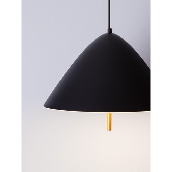 Lustră negru-mat LED din metal cu abajur din metal ø 40 cm Oros – Nova Luce-image-2