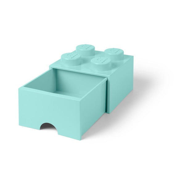 Cutie pătrată pentru depozitare LEGO®, albastru deschis-image-4