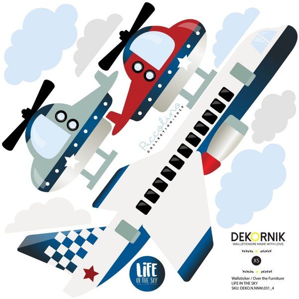 Set autocolante de perete Dekornik Life in the Sky-image-4