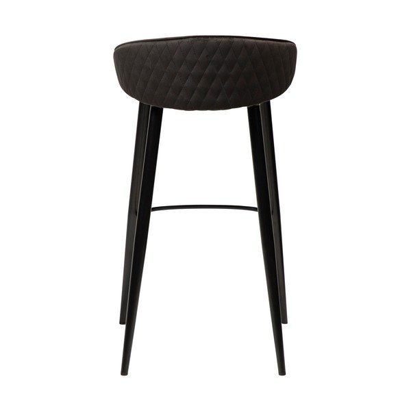 Scaun bar cu husă din catifea DAN-FORM Denmark Dual, negru, înălțime 91 cm-image-2