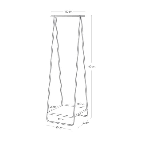 Suport pentru haine alb din metal Tower – YAMAZAKI-image-4