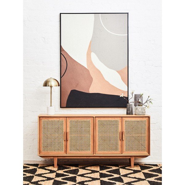 Comodă în culoare naturală din lemn de stejar Lyon – Premier Housewares-image-1