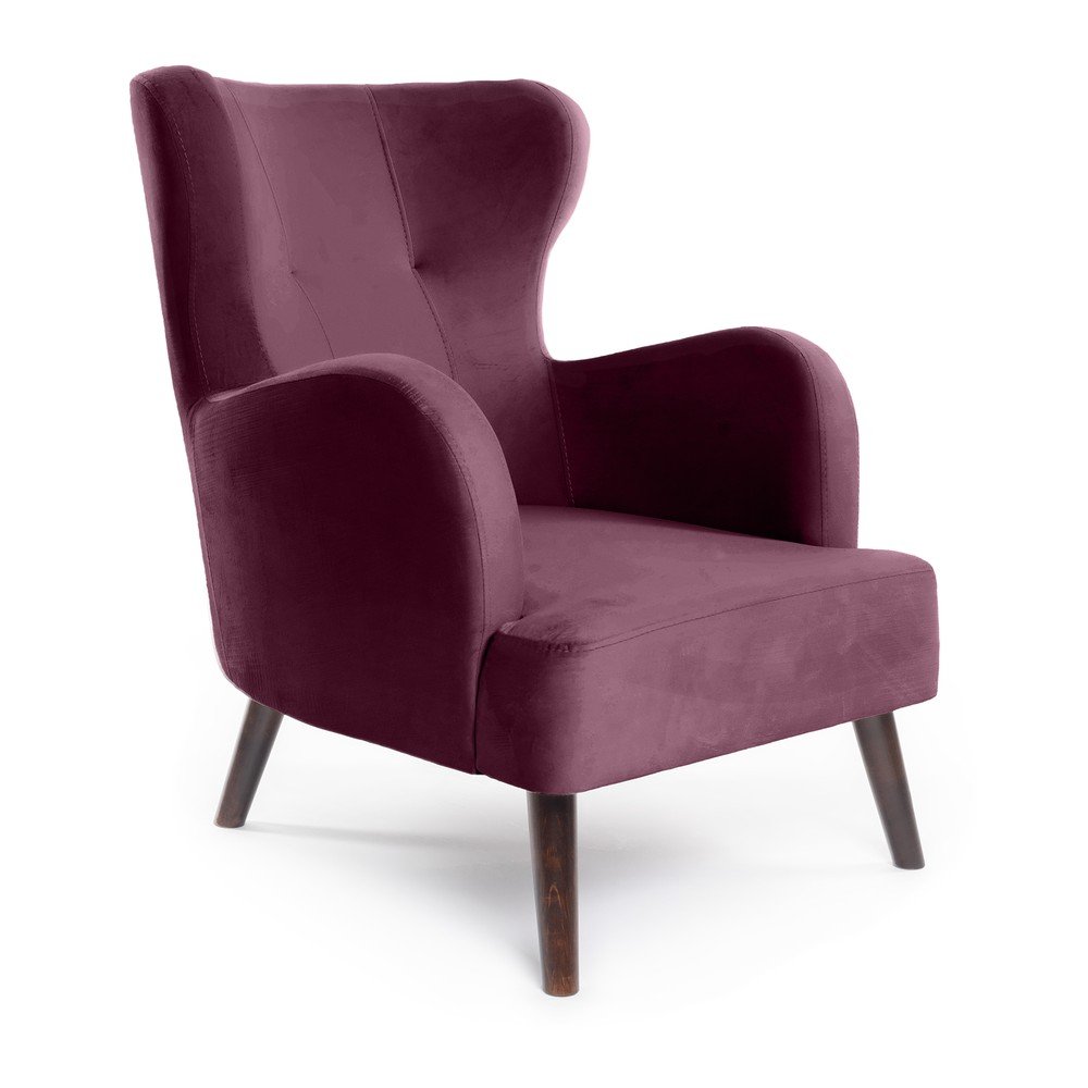 Fotoliu mov wing cu tapiÈu009Berie din catifea Noemye âu0080Bonami Selection