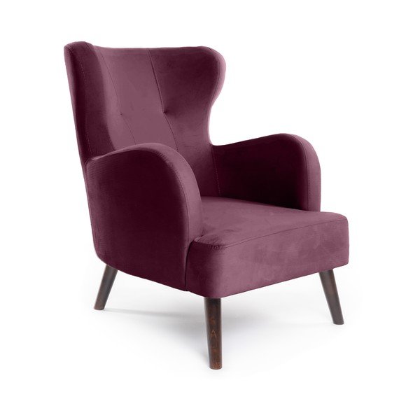 Fotoliu mov wing cu tapițerie din catifea Noemye – Bonami Selection