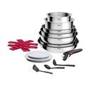 Set de vase pentru gătit 15 buc. din aluminiu INGENIO Cook Eat L881SF04 – Tefal
