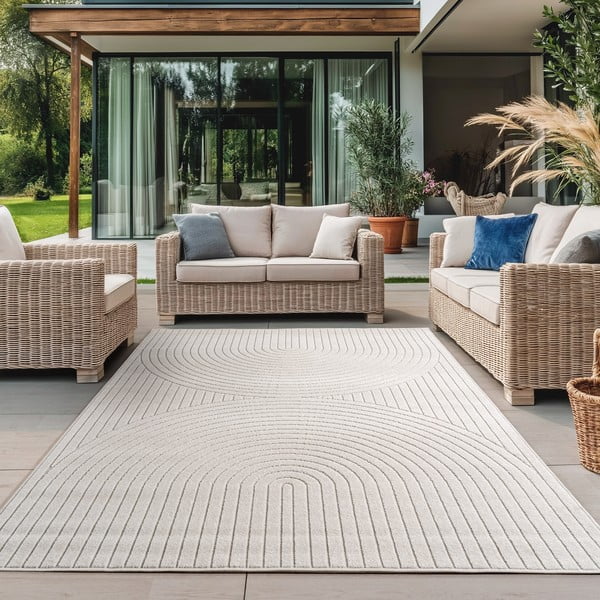 Covor pentru exterior și interior crem 240x340 cm Nova 1201 – Ayyildiz Carpets-image-1