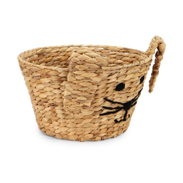 Coș de jucării pentru copii în culoare naturală din zambilă de apă ø 35x26 cm Rabbit – Compactor-image-4