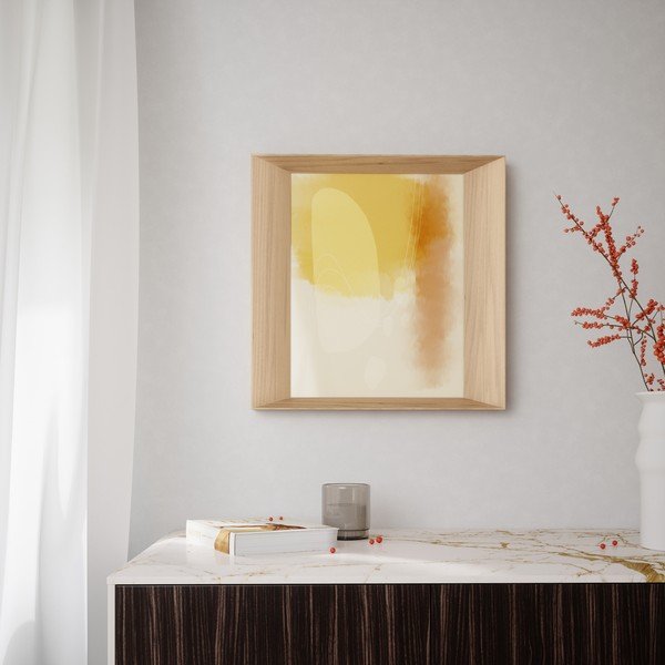 Ramă foto în culoare naturală de agățat  din lemn 50x50 cm Lookout – Umbra-image-1