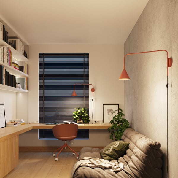 Aplică de perete teracotă cu alimentare la priză Zylo – Sollux-image-3