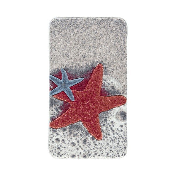 Covoraş de baie Confetti Bathmats Starfish, 80 x 140 cm, roşu-image-1