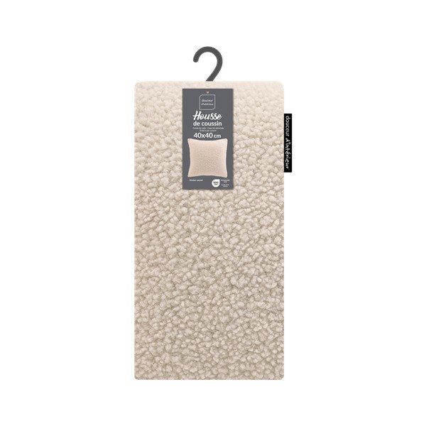 Față de pernă din sherpa 40x40 cm Woolen – douceur d'intérieur-image-3