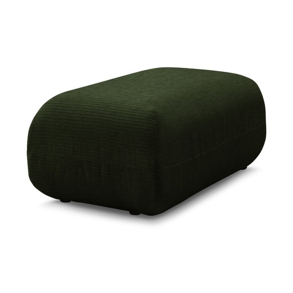 Taburet verde cu tapițerie din catifea reiată Lecomte – Bobochic Paris-image-4