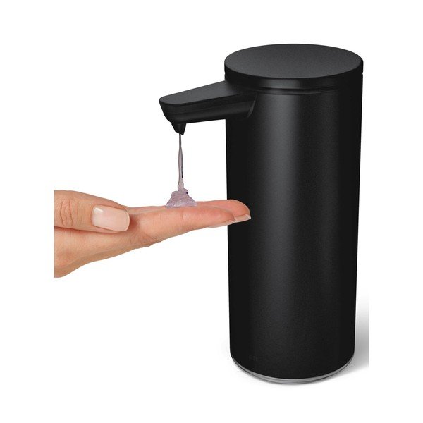 Dozator de săpun lichid negru mat automat din oțel 266 ml – simplehuman-image-4