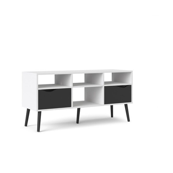 Comodă TV Tvilum Oslo, 117x57 cm, negru-alb-image-3