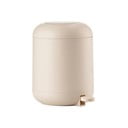 Coș de gunoi bej cu pedală din plastic 4 l Sensu – Zone