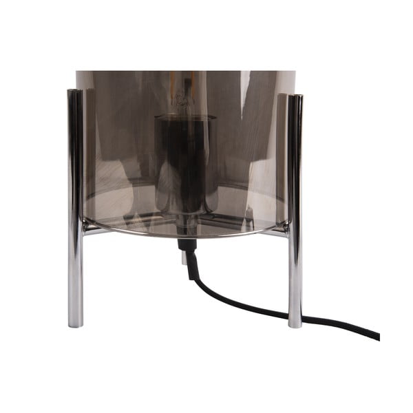 Veioză din sticlă Leitmotiv Glass Bell, gri-image-3