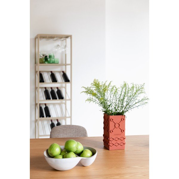 Vază portocalie din beton Graphic – Zuiver-image-1