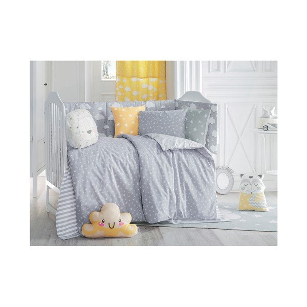 Pernă din amestec de bumbac pentru copii Mike & Co. NEW YORK Pillow Toy Elephant, 34 x 24 cm, gri-image-2