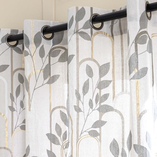 Draperie gri 140x240 cm Roseris – douceur d'intérieur-image-2