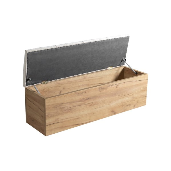 Bancă gri deschis/în culoare naturală Kumo – Bobochic Paris-image-2