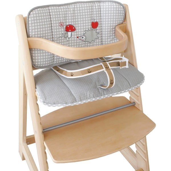 Pernă de scaun pentru copii gri Adam & Eule – Roba