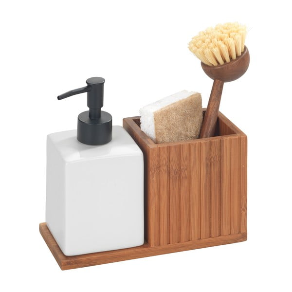 Suport pentru accesorii de spălat în culoare naturală din bambus Mera – Wenko-image-4