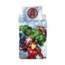 Lenjerie de pat din bumbac pentru copii Jerry Fabrics Avengers Heroes, 140 x 200 cm