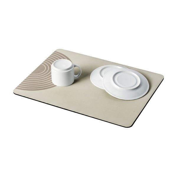 Scurgător de vase bej din cauciuc 40x30 cm Dima – Wenko