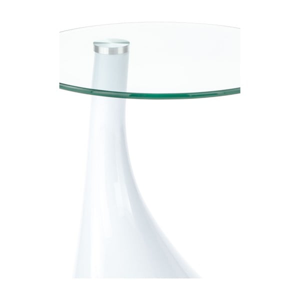 Măsuță auxiliară rotundă cu blat din sticlă ø 45 cm Pop - Tomasucci-image-1