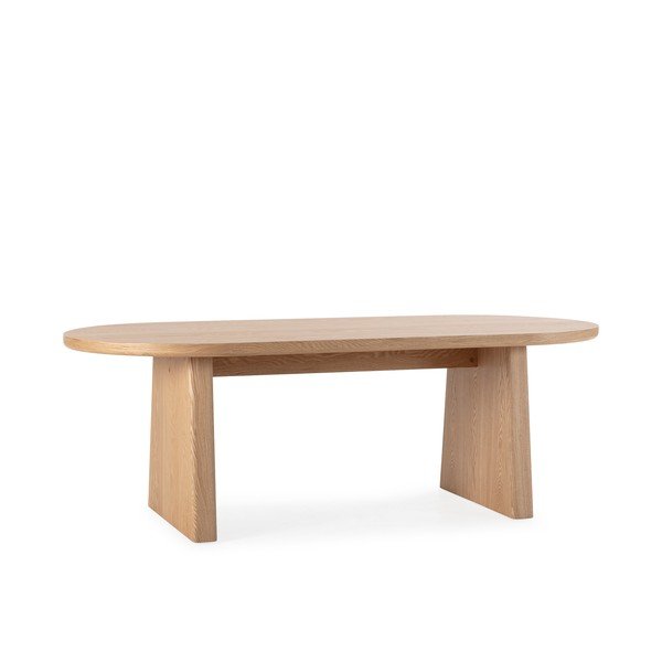 Masă de dining cu aspect de lemn de frasin 100x200 cm Blair – MOME