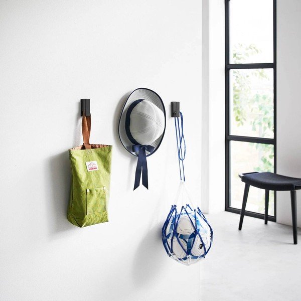 Cârlige negre 3 buc. de montat pe perete din metal Tower – YAMAZAKI-image-1