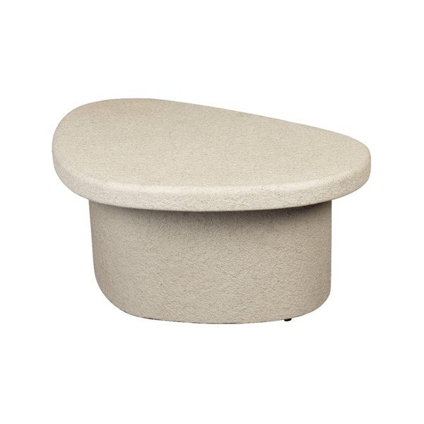 Măsuță de cafea bej cu aspect de marmură 49x74 cm Veda – Dutchbone-image-2