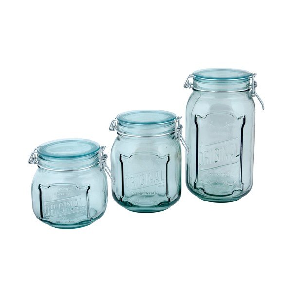 Borcan din sticlă reciclată cu închidere ermetică Ego Dekor Original, 1,9 l-image-2