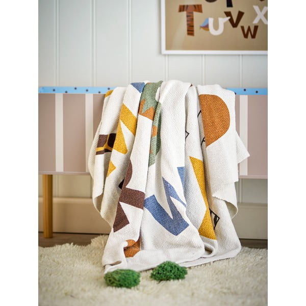Pătură pentru copii din bumbac reciclat 130x160 cm Memmo – Bloomingville Mini-image-2