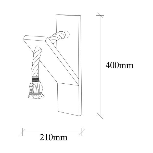 Aplică de perete în culoare naturală Erebos – Opviq lights-image-4
