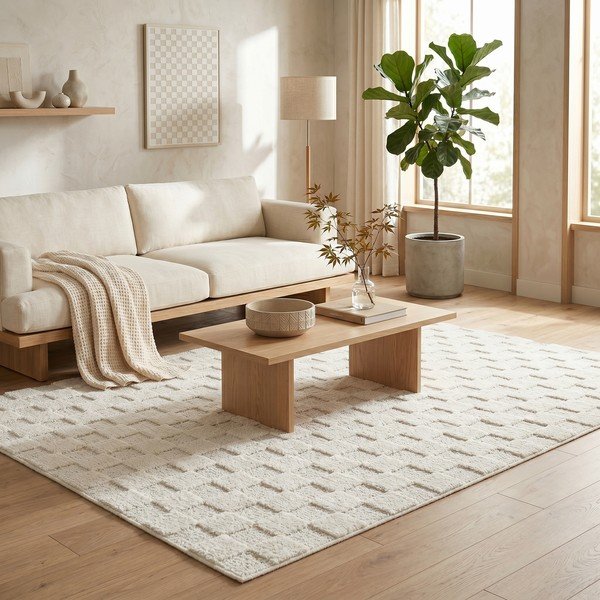 Covor crem 120x170 cm Mosaic – ESTE-image-2