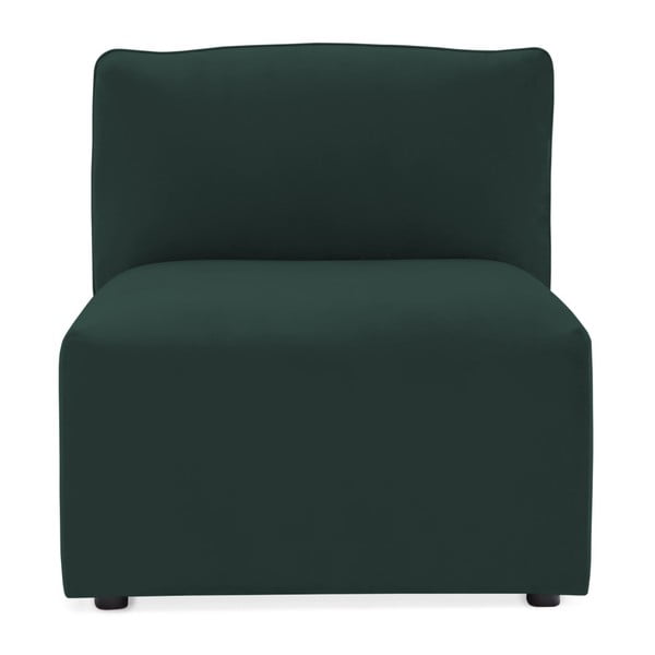 Modul de mijloc pentru canapea Vivonita Velvet Cube, verde închis