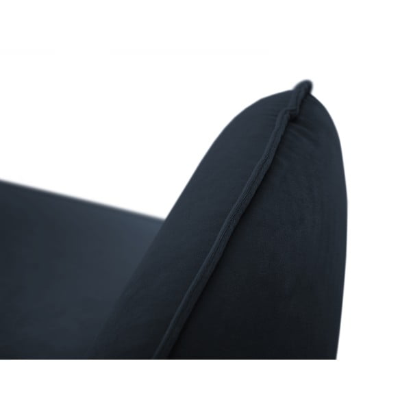 Canapea albastru-închis cu tapițerie din catifea 230 cm Vienna – Cosmopolitan Design-image-4