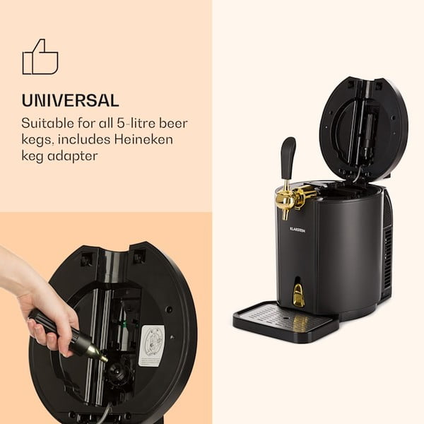 Dozator cu robinet Klarstein Skal, negru-image-3